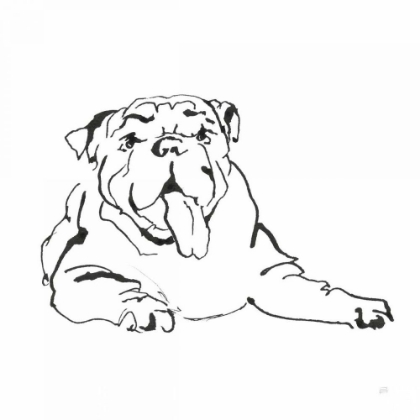 Picture of LINE DOG BULLDOG I