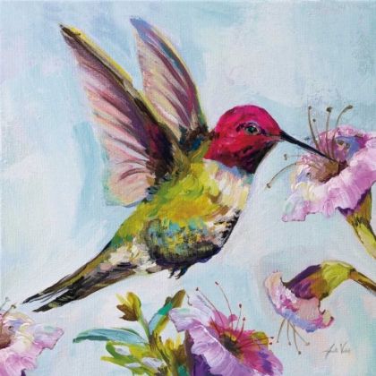 Picture of HUMMINGBIRD I FLORALS