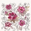 Picture of MAGENTA FLOWER LACE I
