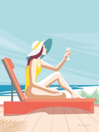 Picture of SOUTH BEACH SUNBATHER I