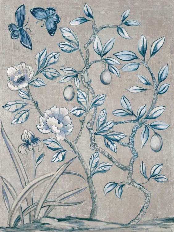 Picture of SHIMMERING GARDEN I NAVY