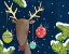Picture of BRIGHT CHRISTMAS DEER BLUE