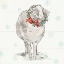 Picture of MODERN FARMHOUSE XI CHRISTMAS SQ