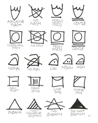 Picture of LAUNDRY ROOM ICONS WHITE