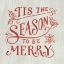 Picture of WHITE AND BRIGHT CHRISTMAS II ON WOOD