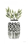 Picture of GEOMETRIC VASES II GREEN