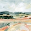 Picture of VERMILLION LANDSCAPE I