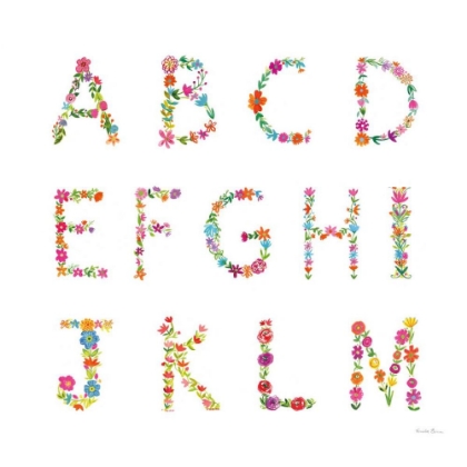 Picture of FLORAL ALPHABET SQ I
