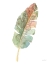 Picture of BOHO TROPICAL LEAF I ON WHITE