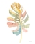 Picture of BOHO TROPICAL LEAF II ON WHITE