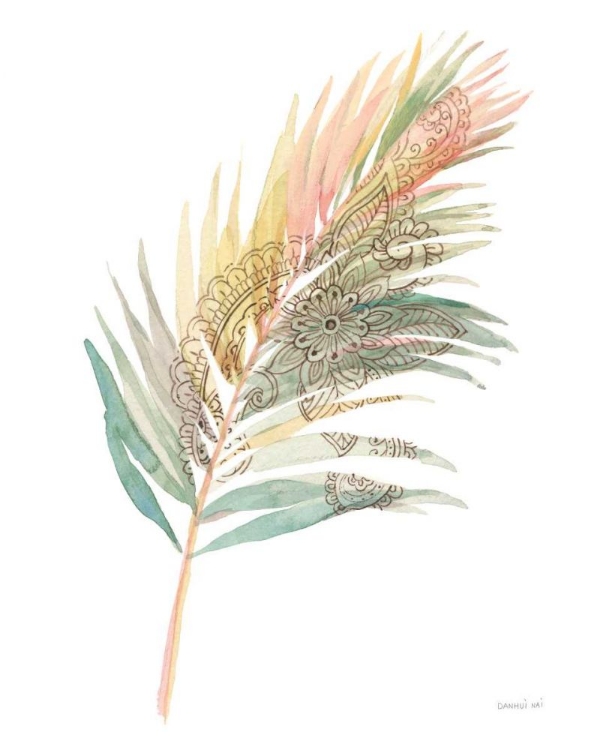 Picture of BOHO TROPICAL LEAF III ON WHITE