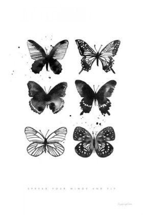 Picture of SIX INKY BUTTERFLIES