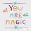 Picture of UNICORN MAGIC V SQ CLOUDS DARK