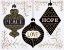 Picture of JOLLY HOLIDAY ORNAMENTS PEACE LOVE JOY