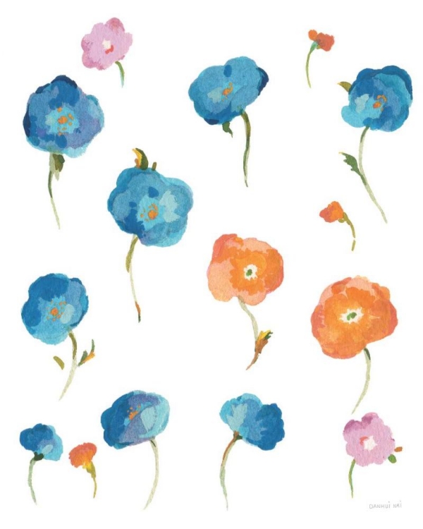 Picture of RETRO FLOWERS I