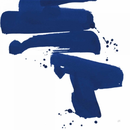 Picture of COBALT INK DROPS IV