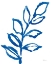 Picture of LEAFY BLUE I