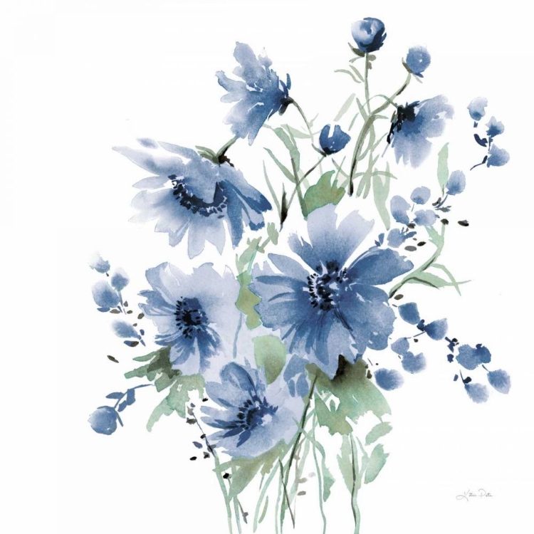 Picture of SECRET GARDEN BOUQUET I BLUE