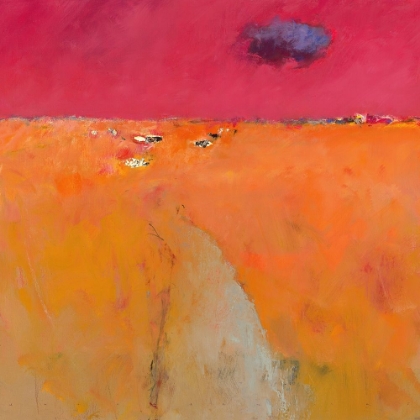 Picture of LANDSCAPE IN ORANGE AND RED