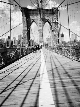 Picture of BROOKLYN BRIDGE TOWER AND CABLES #1