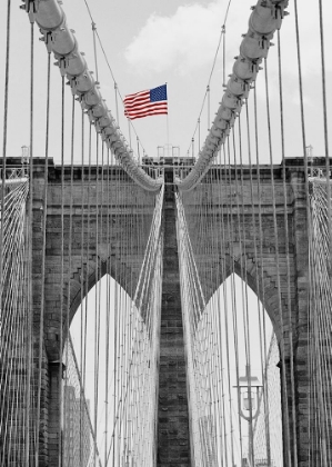 Picture of BROOKLYN BRIDGE TOWER AND CABLES #2