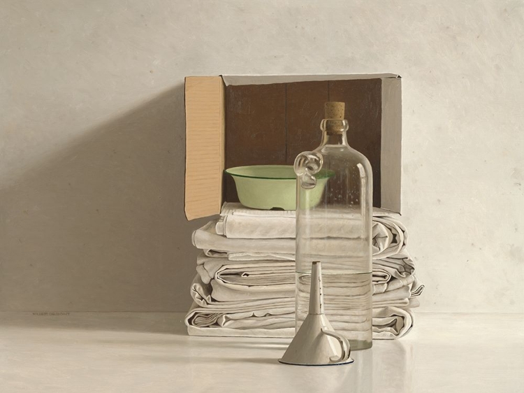 Picture of CLOTHS-BOX-BOTTLE-BOWL AND FUNNEL