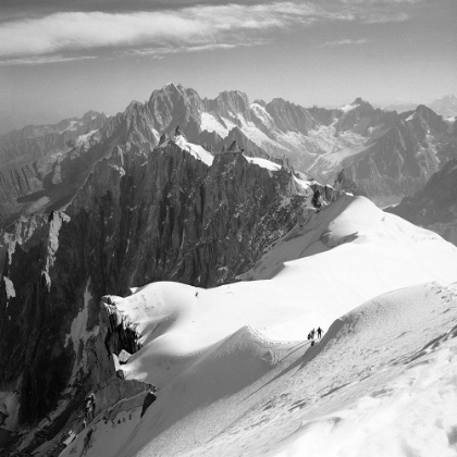 Picture of DESCENT TO THE VALLEE BLANCHE-CHAMONIX