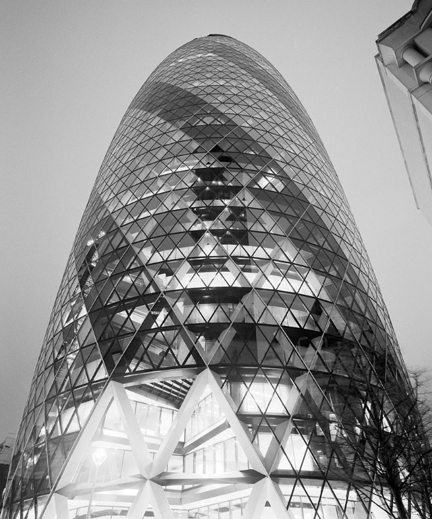 Picture of THE LONDON GHERKIN AT NIGHT