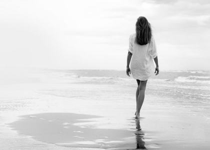 Picture of WALKING ON A WHITE BEACH