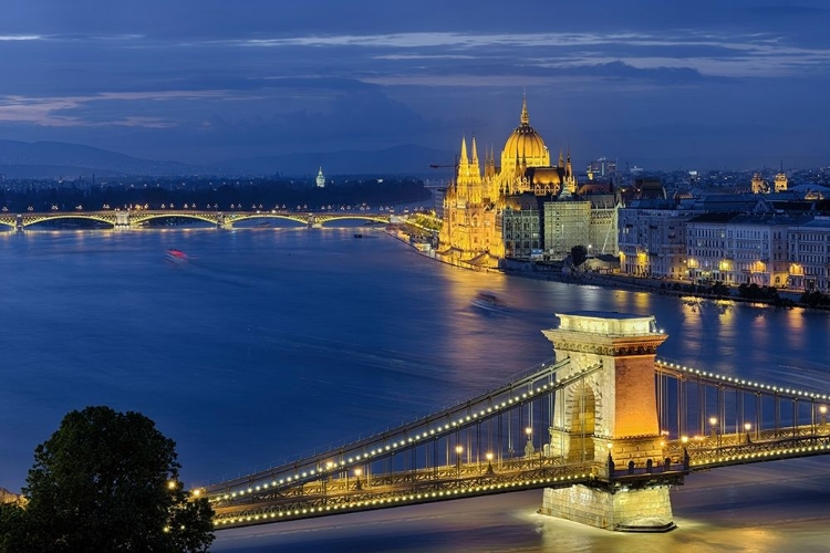 Picture of BUDAPEST KETTENBRUCKE - PARLAMENT