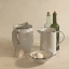 Picture of 2 JUGS-2 BOTTLES-2 EGGS AND A BOWL