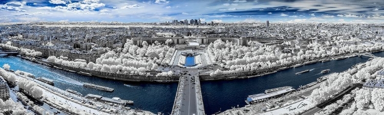 Picture of TROCADERO PANORAMA-SHOT FROM EIFFEL TOWER-PARIS - INFRARED PHOTOGRAPHY 