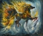 Picture of HORSE ON FIRE BRIGHT COLORS