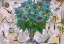 Picture of BLUE AND ORANGE FLORAL