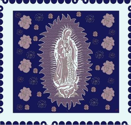 Picture of VIRGIN MARY BLUE AND WHITE