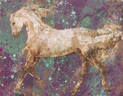 Picture of FIBONACCI PUPLE GOLD HORSE