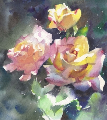 Picture of ROSES FLOWERS WATERCOLOR PAINTING