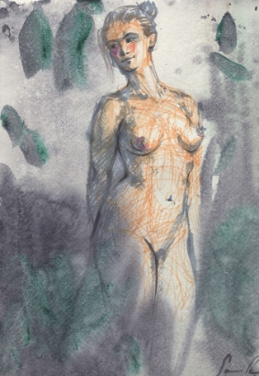 Picture of ABSTRACT PAINTING OF A NUDE WOMAN