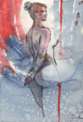 Picture of ABSTRACT PAINTING OF A NUDE WOMAN