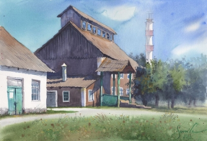 Picture of LANDSCAPE WITH OLD MILL