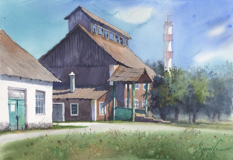 Picture of LANDSCAPE WITH OLD MILL
