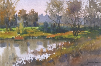 Picture of WATERCOLOR LANDSCAPE PAINTING 1