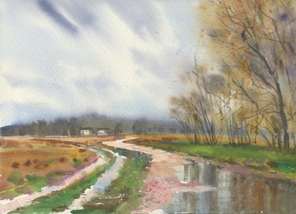 Picture of WATERCOLOR LANDSCAPE PAINTING 4