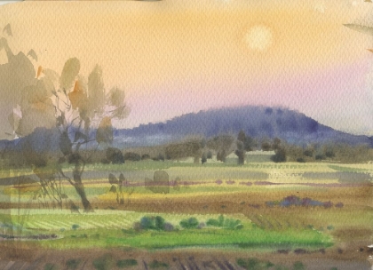 Picture of WATERCOLOR LANDSCAPE PAINTING 5