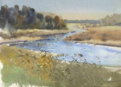 Picture of WATERCOLOR LANDSCAPE PAINTING 6