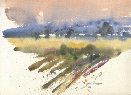 Picture of WATERCOLOR LANDSCAPE PAINTING 8