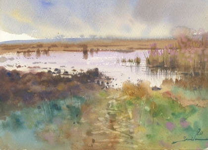 Picture of WATERCOLOR LANDSCAPE PAINTING 9