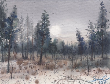 Picture of WATERCOLOR LANDSCAPE PAINTING 27