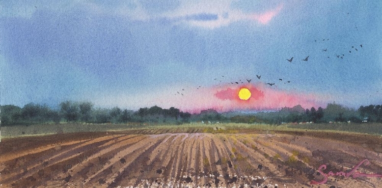 Picture of WATERCOLOR LANDSCAPE PAINTING 34