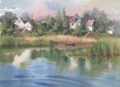 Picture of WATERCOLOR LANDSCAPE PAINTING 36